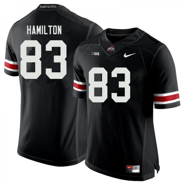 Ohio State Buckeyes #83 Cormontae Hamilton Men Stitched Jersey Black